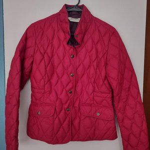 Eddie Bauer Bright Red Lightweight Down Jacket, Womens size small